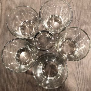 Six Beautiful Desert Glasses Drinks Party Beverage Cups Home Kitchen